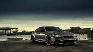 4k Bmw M6 Gray Wallpaper