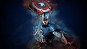 4k Captain America Cartoon Wallpaper