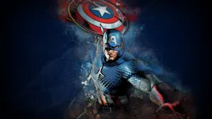4k Captain America Cartoon Wallpaper