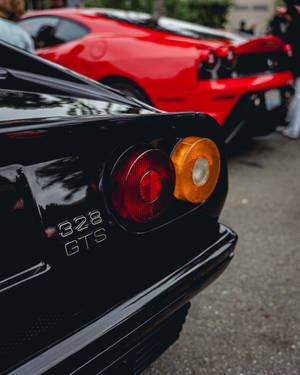 4k Ferrari 328 Gts Rear Lights Wallpaper