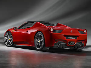 4k Ferrari Dark Red Spider Wallpaper