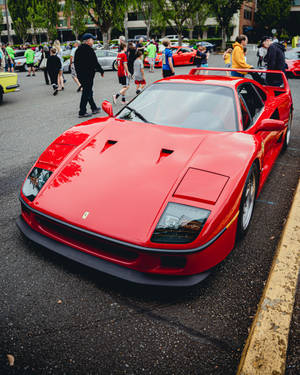 4k Ferrari F40 Sports Car Wallpaper