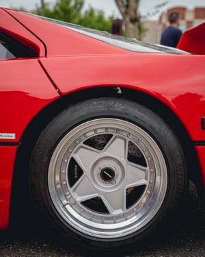 4k Ferrari F40 Wheel Wallpaper