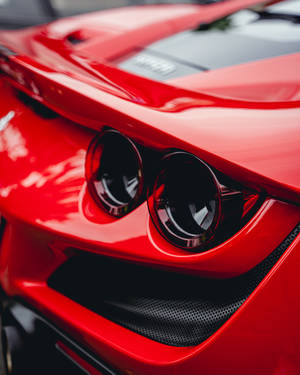 4k Ferrari F8 Tributo Rear Lights Wallpaper