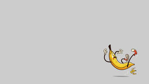 4k Food Slipping Banana Wallpaper