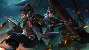 4k Free Fire Garena Ghost Pirates Wallpaper