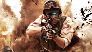 4k Ghost Recon Gun Aim Fire Explosion Pictures Wallpaper