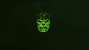4k Hulk Green Minimal Wallpaper