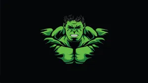 4k Hulk Minimal Wallpaper