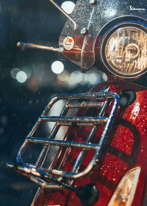 4k Iphone 6 Plus Raining Scooter Wallpaper