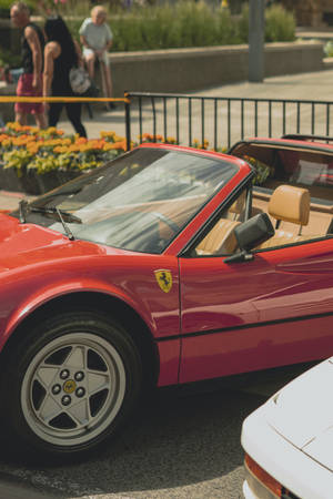 4k Iphone 6 Plus Retro Ferrari Wallpaper