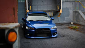 4k Jdm 2010 Mitsubishi In Repair Shop Wallpaper