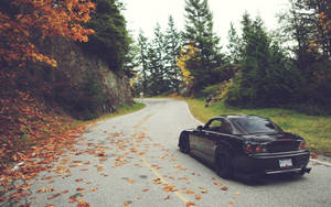 4k Jdm Honda S2000 With Autumn Leaves Wallpaper