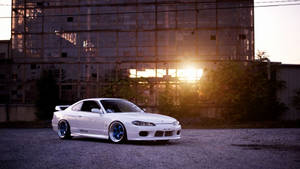 4k Jdm Nissan Silvia In Construction Site Wallpaper