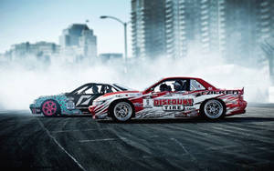 4k Jdm Nissan Silvia With Designs Wallpaper