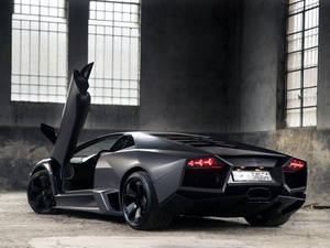 4k Lamborghini Reventon Metallic Grey Wallpaper