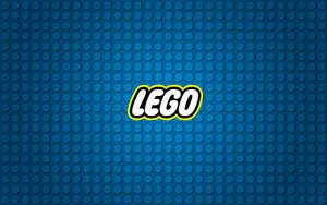 4k Lego Blue Logo Wallpaper