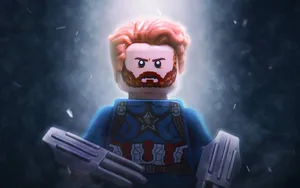 4k Lego Captain America Wallpaper