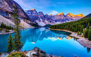 4k Nature Moraine Lake Wallpaper