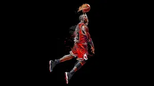 4k Nba Jordan Dunking Wallpaper