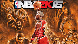 4k Nba Jordan Nba 2k16 Poster Wallpaper