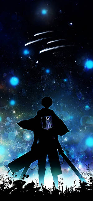 4k Phone Background Eren Yeager Shooting Stars Wallpaper