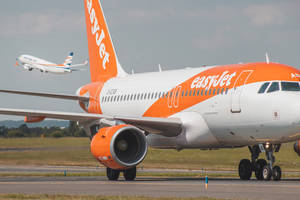 4k Plane Easy Jet Wallpaper