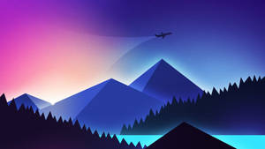 4k Plane Vector Art Wallpaper