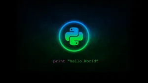 4k Programming Python Coding Logo Wallpaper