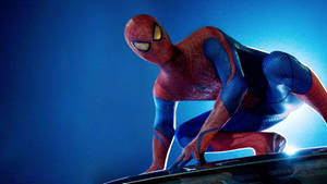 4k Spiderman On Roof Wallpaper