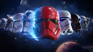 4k Star Wars Battlefront Helmet Wallpaper