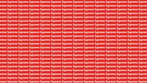 4k Supreme In Pattern Design Wallpaper