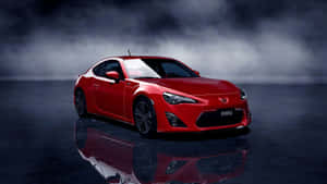 4k Toyota 86 Red Car Reflection Smoke Wallpaper