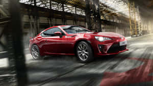 4k Toyota 86 Red Car Speed Wallpaper