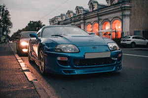 4k Toyota Supra Cerulean Wallpaper