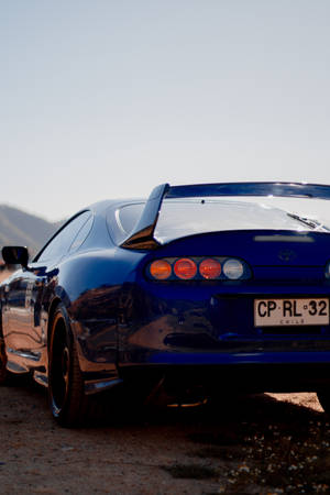 4k Toyota Supra Dark Blue Chile Wallpaper