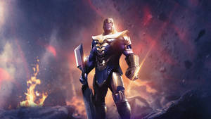 4k Ultra Hd 2160p Armored Thanos Wallpaper