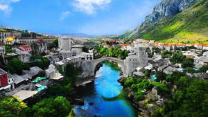 4k Ultra Hd 2160p Mostar Bridge Wallpaper