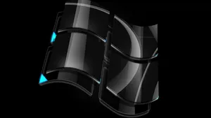 4k Ultra Hd 3d Black Windows Wallpaper