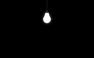 4k Ultra Hd Bulb On Black Wallpaper