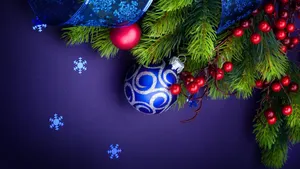 4k Ultra Hd Christmas Balls Wallpaper