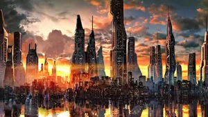 4k Ultra Hd City Futuristic Wallpaper