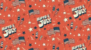 4thof July Celebration Pattern Wallpaper