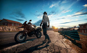 5k Hd Pubg Motorcycle Wallpaper