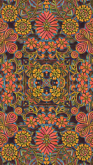 60s Aesthetic Psychedelic Wallpaper