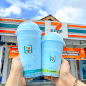 7 Eleven Blue Slurpee Cups Wallpaper