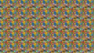 70s Aesthetic Desktop Autostereograms Magic Eye Image Wallpaper