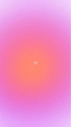 777 Pink And Orange Aura Aesthetic Wallpaper