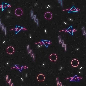 80s Retro Arcade Geometric Wallpaper