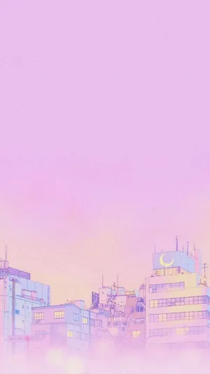 90 Anime Aesthetic City Wallpaper